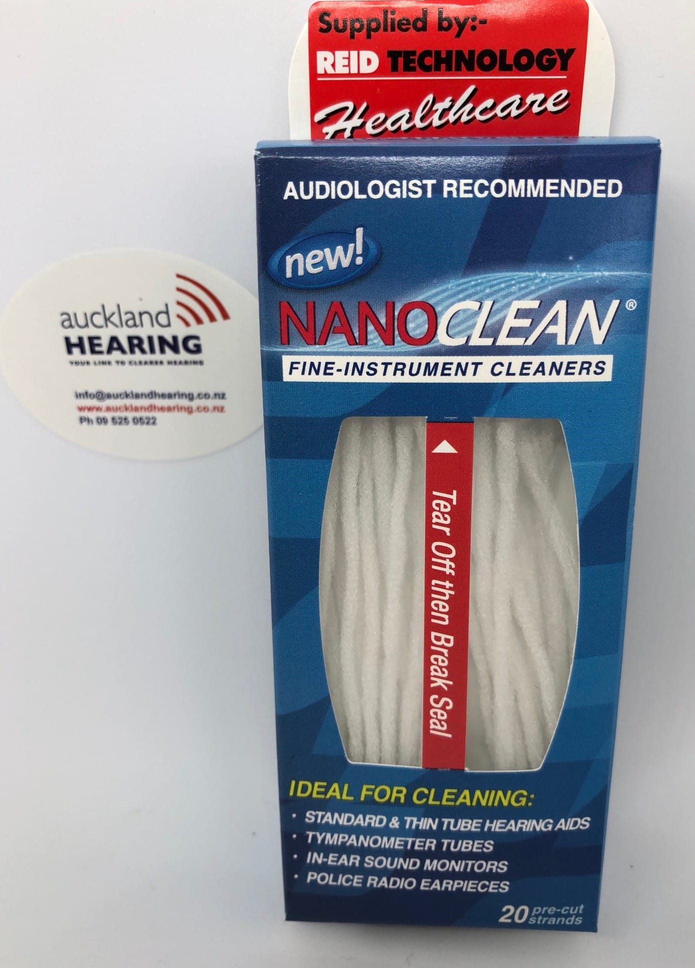 Nanoclean Fine Instrument cleaners (box of 20 strands) Auckland Hearing