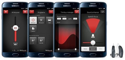 Hearing aid remote control app